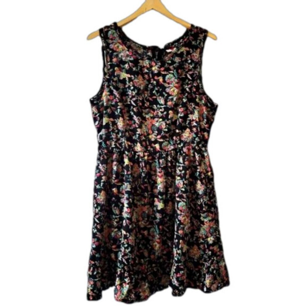 Vintage Floral Mini Sundress Small Sleeveless Y2K Coastal Cowgirl Boho Flirty